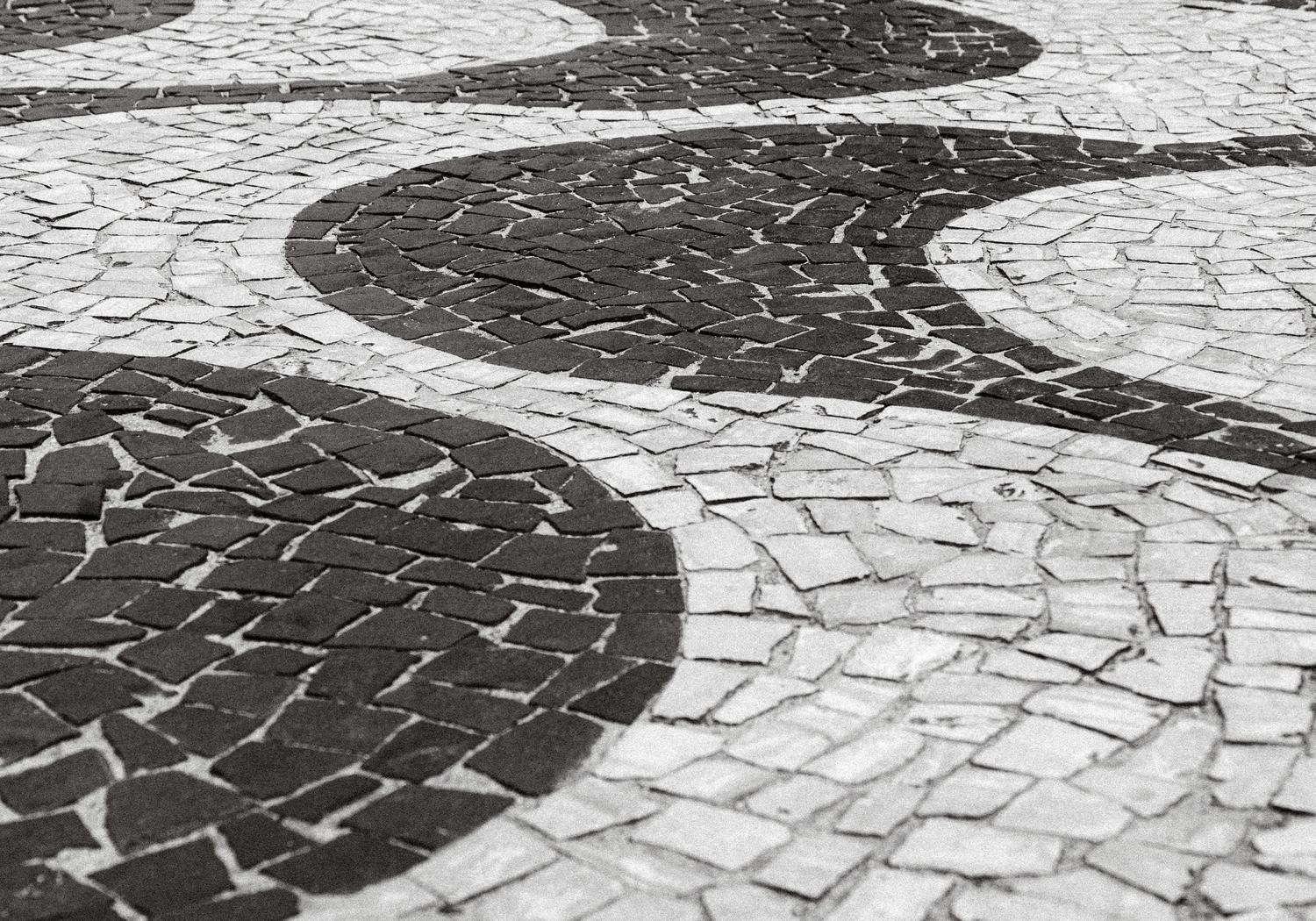 Portuguese hand-laid stone paving